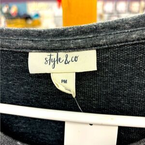 Styke & Co ladies PM gray Snowflake sweatshirt